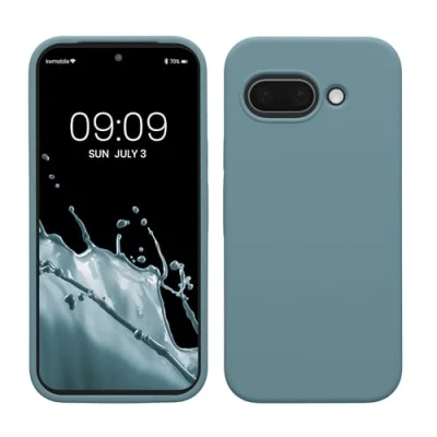 Afbeelding van kwmobile telefoonhoesje geschikt voor Google Pixel 9a Hoesje met siliconen coating Smartphone case in antieksteen
