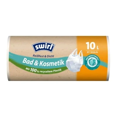 Afbeelding van Swirl afvalzakken handvat, antibacterieel, 4 wielen, wit