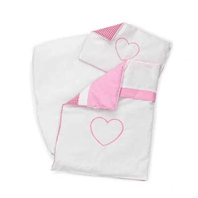 Afbeelding van New Classic Toys Beddengoed Hartje Roze