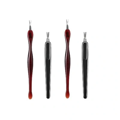 Afbeelding van Nagelriemvork, 4 stuks nagelriemschijf, nagelriemschuiver, nagelriemtrimmer, dode huidverwijderaar, voor de verzorging van vingers en teennagels
