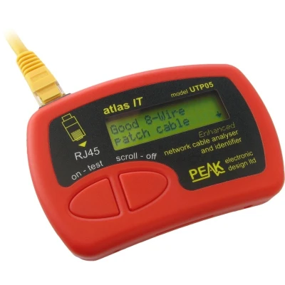 Afbeelding van NETWERKKABELANALYSER EN IDENTIFICATOR VOOR CAT5, CAT5E, CAT6 UTP KABELS