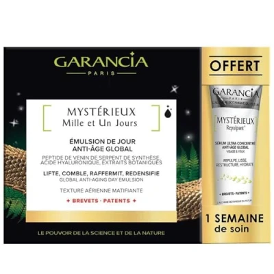 Afbeelding van Garancia Mystérieux Mille et Un Jours Globale Anti Ageing Dag Emulsie 30 ml + Plumping 5 Gratis