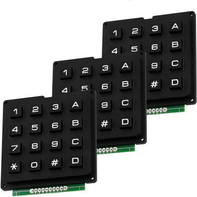 Afbeelding van AZDelivery 3 x 4x4 Matrix Toetsenbord Tastatur compatibel met Arduino Inclusief E Book!