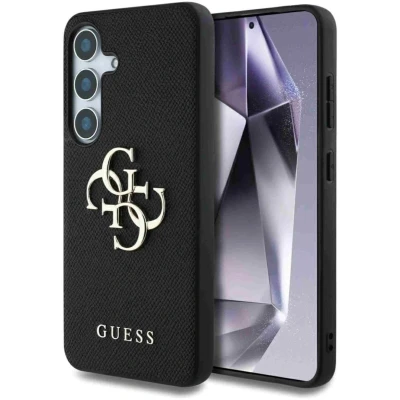Afbeelding van Guess 4G Metal Logo Saffiano Backcover voor de Samsung Galaxy S25 Plus Black