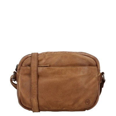 Afbeelding van Hide &amp; Stitches Essentials Schoudertas Cognac