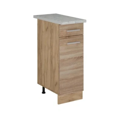 Afbeelding van Vicco Keukenonderkast R Line, Sonoma/Krachtige eik goud, 30 cm WB Marmer
