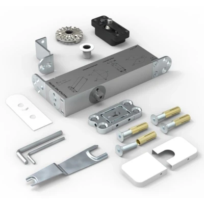 Afbeelding van Argenta E100 pivoterend scharnier Pivotica Pro 100 kg wit regelbare bovenspeun