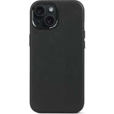 Afbeelding van Decoded Leather Backcover Apple iPhone 15 Black