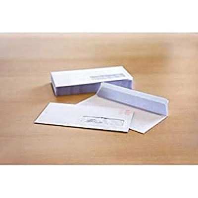 Afbeelding van Raadhuis dienstenvelop venster rechts 110x220mm DL (EA5/6) met plakstrip wit 200 stuks RD 402530