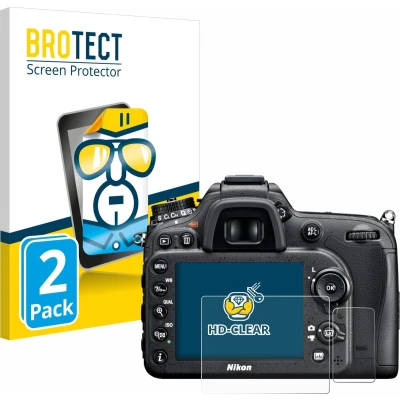 Afbeelding van BROTECT Screenprotector voor Nikon D7100 Folie Beschermfolie transparant (2 Stuks)