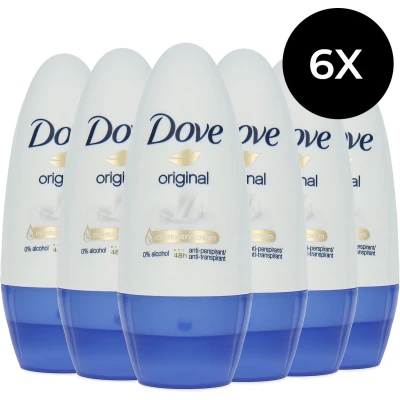 Afbeelding van Dove Original Deodorant Roller 6 x 50 ml