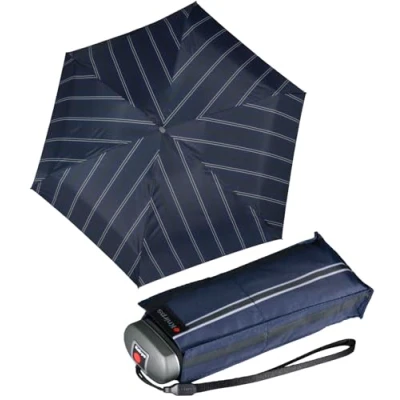 Afbeelding van Knirps Reiszakparaplu, Veelkleurig (Navy Zwart Wit)