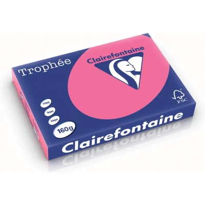 Afbeelding van Clairefontaine Trophée Intens, Gekleurd Papier, A3, 160 G, 250 Vel, Fuchsia Papier