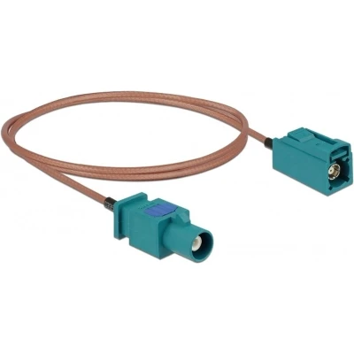 Afbeelding van Fakra Z (m) (v) antenne verlengkabel RG316 50 Ohm / transparant 1 meter