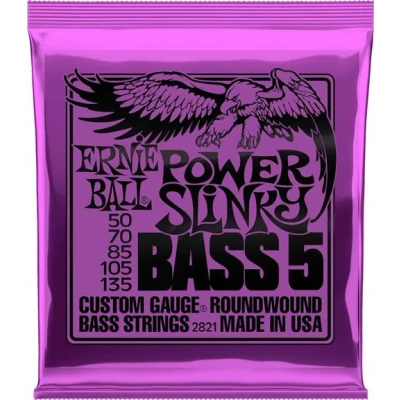 Image de JEU DE CORDES BASSE ERNIE BALL POWER SLINKY BASS 5