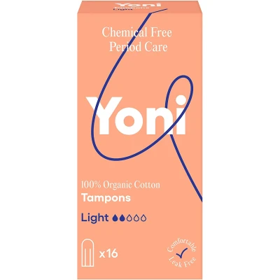 Afbeelding van Yoni Biologisch Katoenen Tampons Light 16 stuks