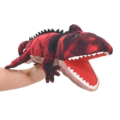 Afbeelding van lilizzhoumax hagedis pluche handpop simulatie dier schattig rollenspel interactief speelgoed voor de eerste opvoeding van kinderen woondecoratie