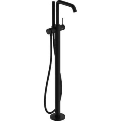 Afbeelding van hansgrohe Tecturis S ééngreeps badmengkraan vloergemonteerd mat zwart