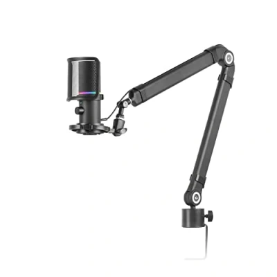 Afbeelding van Mars Gaming MMIC XT, professionele high definition studiomicrofoon, 192 kHz, 24 bit, omnidirectionele arm, trillingsbestendig frame, popfilter van metalen mesh, zwart