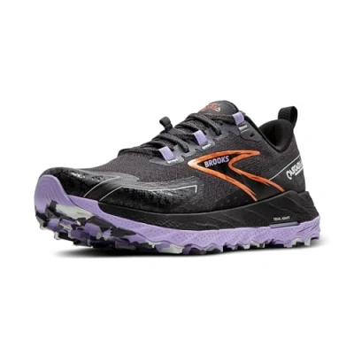 Afbeelding van Brooks Cascadia 18 Trail hardloopschoenen, Dames, Maat: 37.5, Ebony sweet lavender copper Textiel