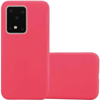 Afbeelding van Cadorabo Hoesje geschikt voor Samsung Galaxy S20 ULTRA in CANDY ROOD Beschermhoes gemaakt van flexibel TPU silicone Case Cover