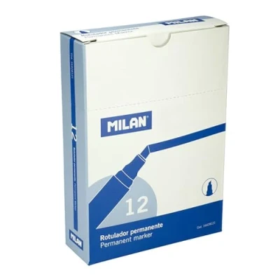 Afbeelding van Permanente markeerstift Milan Blauw PVC