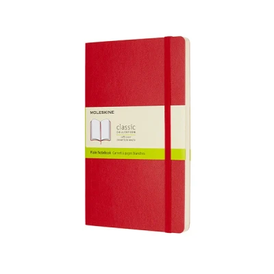 Image de Carnet blanc grand format souple scarlet