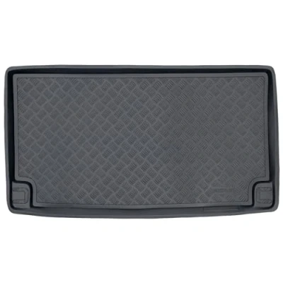 Afbeelding van M MOTOS kofferbakmat van PE voor Volkswagen T6 sinds 2015. Maak je reis comfortabeler met deze duurzame automat, alle weersomstandigheden, bescherming tegen vuil