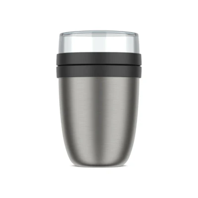 Afbeelding van Mepal isoleer lunchpot Ellipse 500 + 200 ml Thermos lunchbox Nordic black