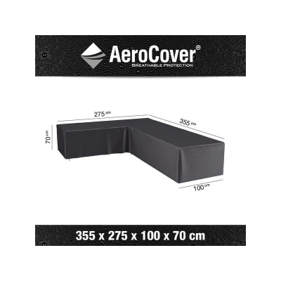 Afbeelding van Aerocover Loungesethoes L 355x275x100xH70 cm Grijs 70,00cm x 355,00cm 275,00cm