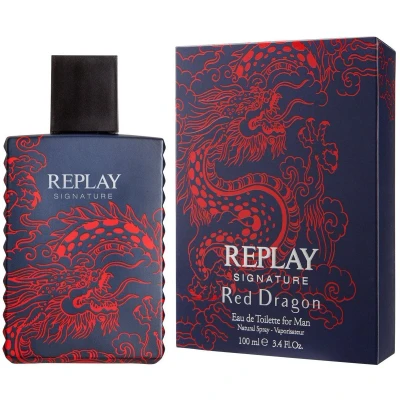 Afbeelding van REPLAY Signature Red Dragon For Man Eau De Toilette Herengeur gewijd aan een gedurfde en mysterieuze persoonlijkheid, houtachtige geurgeur kruidig. 30 ml fles