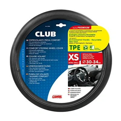 Afbeelding van Lampa 32982 Club, Skeentex stuurhoes, XS, Ø 30/34 cm, zwart