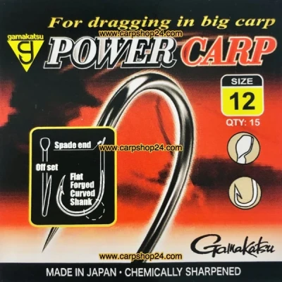 Afbeelding van Gamakatsu G Power Carp Spade Barbed (15 pcs) Maat : 12