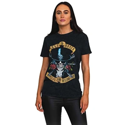 Afbeelding van Guns N&#039; Roses Appetite Washed Heren T shirt L Zwart