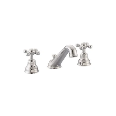 Afbeelding van Cisal Arcana Ceramic 3 gats Wastafelmengkraan RVS AC0010202A