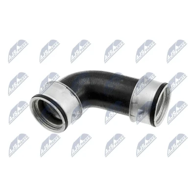 Afbeelding van NTY GPP VW 024 Laadluchtslang Rubber met voering van stof VOLKSWAGEN: Golf 5, Touran I, Jetta 3, AUDI: A3 Hatchback, Sportback