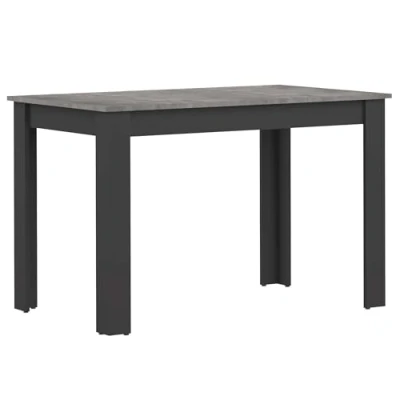 Afbeelding van Eettafel Nice 110x70 cm zwart/beton