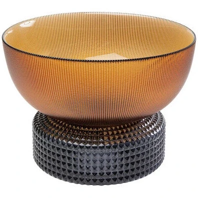 Afbeelding van Kare Schaal/Vaas Marvelous Duo Amber Grey H21,5cm