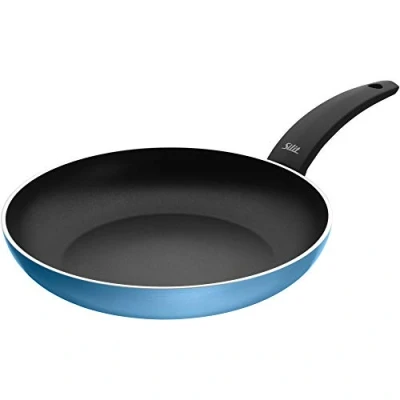 Afbeelding van Silit Belluna Inductie koekenpan 28 cm blauw met aluminium coating en kunststof handvat