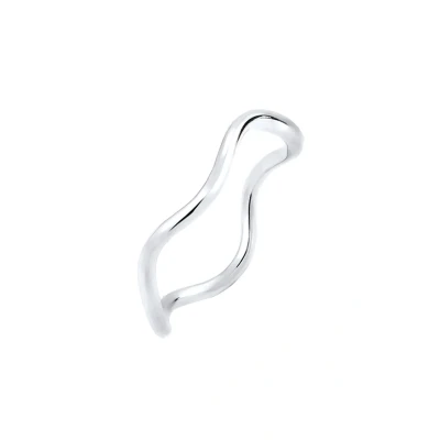Afbeelding van Elli WAVE Ring silvercoloured, Dames, Maat: 54, Silver coloured