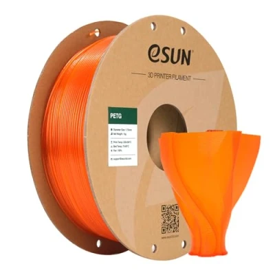 Afbeelding van eSun PETG filament 1,75 mm, 3D printer, maatnauwkeurigheid +/ 0,05 spoel van 1 kg (2.2 LBS) printfilament voor oranje