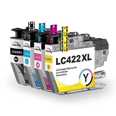 Afbeelding van LC422XL LC 422 XL inktpatronen compatibel met Brother 422VAL LC422 422XL voor MFC J5340DW, J5345DW, J5740DW, J6540DW, J5340DWE, J6540DWE (set van 4)