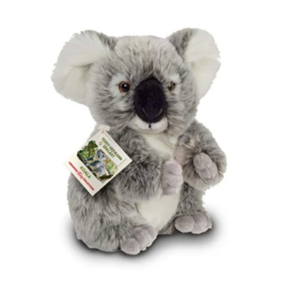 Afbeelding van Hermann Teddy Knuffeldier Koala zachte pluche stof premium knuffels grijs 21 cm Koalas