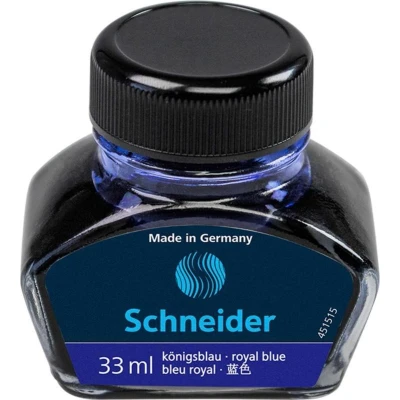 Afbeelding van Schneider inktpotje 33 ml voor vulpennen blauw S 6913