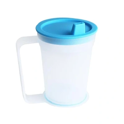 Afbeelding van PEPE drinkglas voor volwassenen, mok met handvat beker schenktuit BPA vrij, glas ouderen