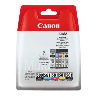 Afbeelding van Canon, Inkt, CLI 581/PGI 580 (M, C, Y, BK, PGBK)