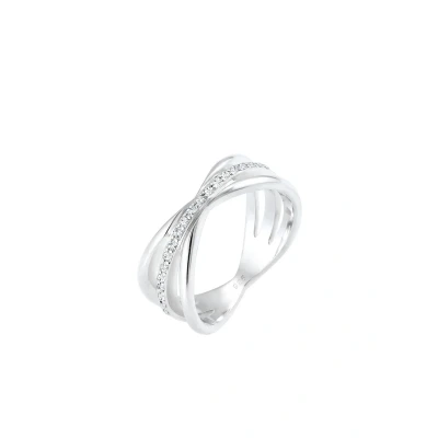 Afbeelding van Elli Glass Crystal Ring silvercoloured, Dames, Maat: 52, Silver coloured