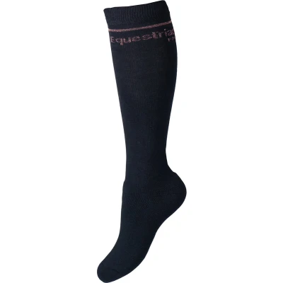 Afbeelding van Horka Sokken Equestrian Pro Blauw/Roze M