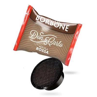 Afbeelding van Caffè Borbone Don Carlo, rode mix, 400 capsules, compatibel met Lavazza®* A Modo Mio®* (4 verpakkingen van 100)