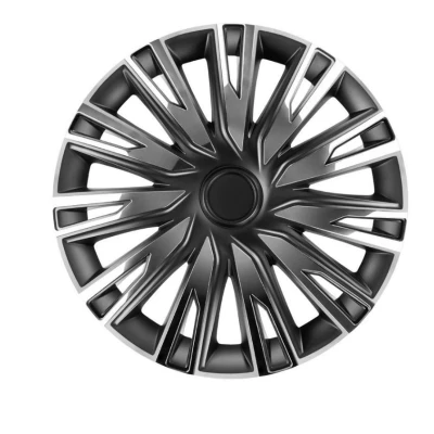Afbeelding van AutoStyle Set PP 5566CB Wieldoppen 16duim chroom/zwart